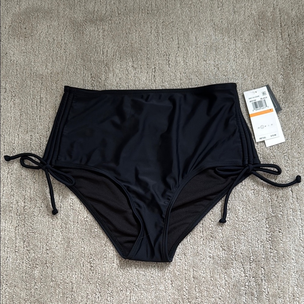 Macy's Black High-Waisted Bikini Bottom